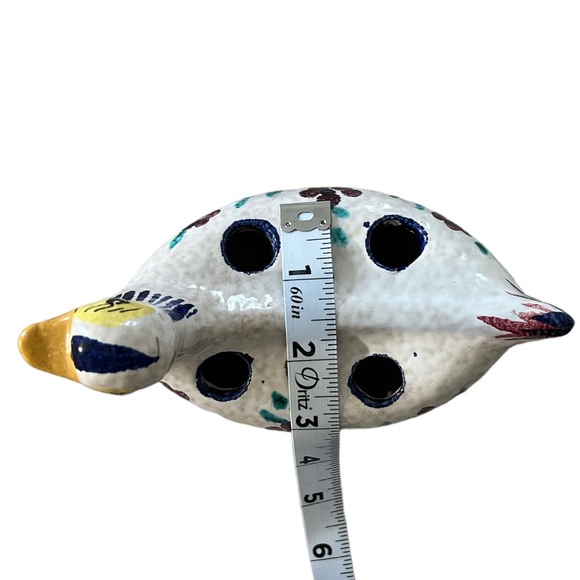 Vintage Duck Flower Frog Hand Painted Italy - Picture 10 of 11